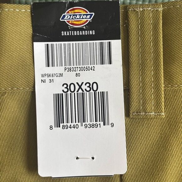 Dickies Skateboarding Regular Fit Twill Pants Green Moss 30X30 new - Picture 11 of 11